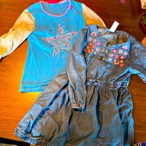 Carters dress and girls top